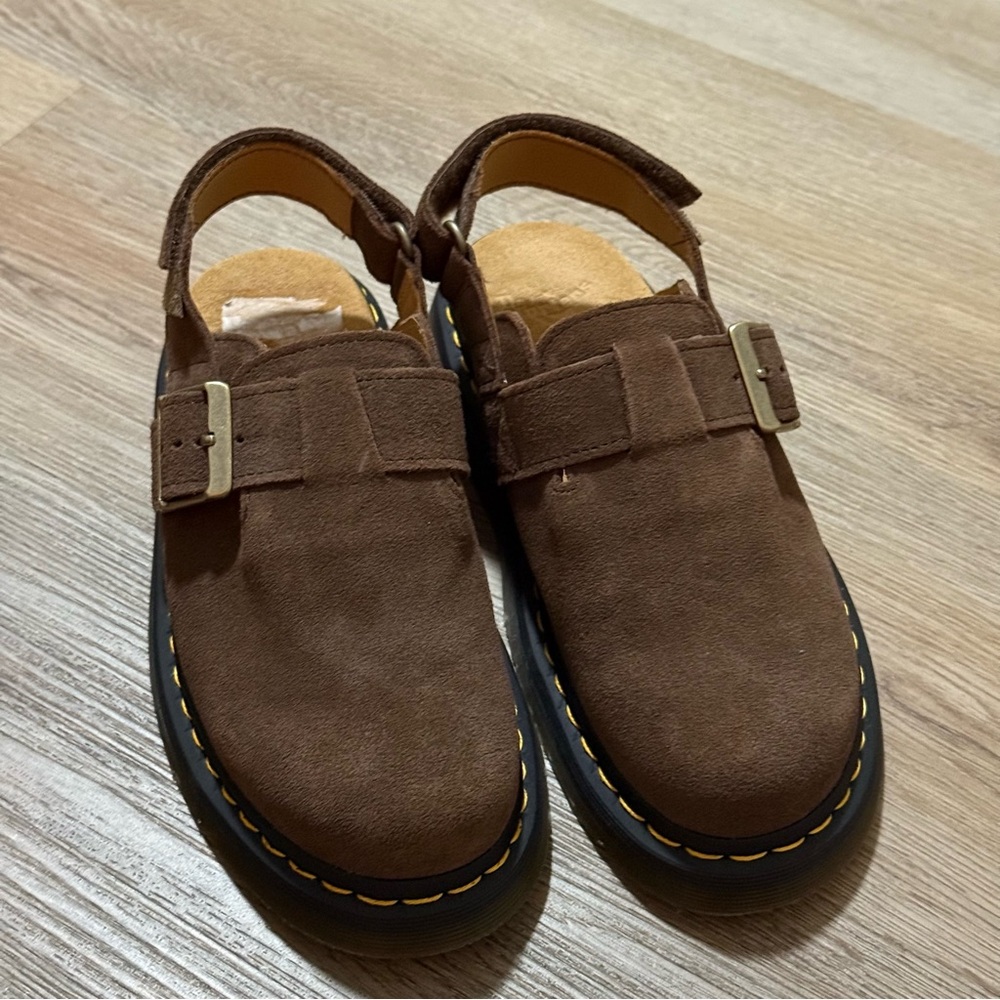 DR MARTENS JORGE II BRONX SUEDE SLINGBACK MULE